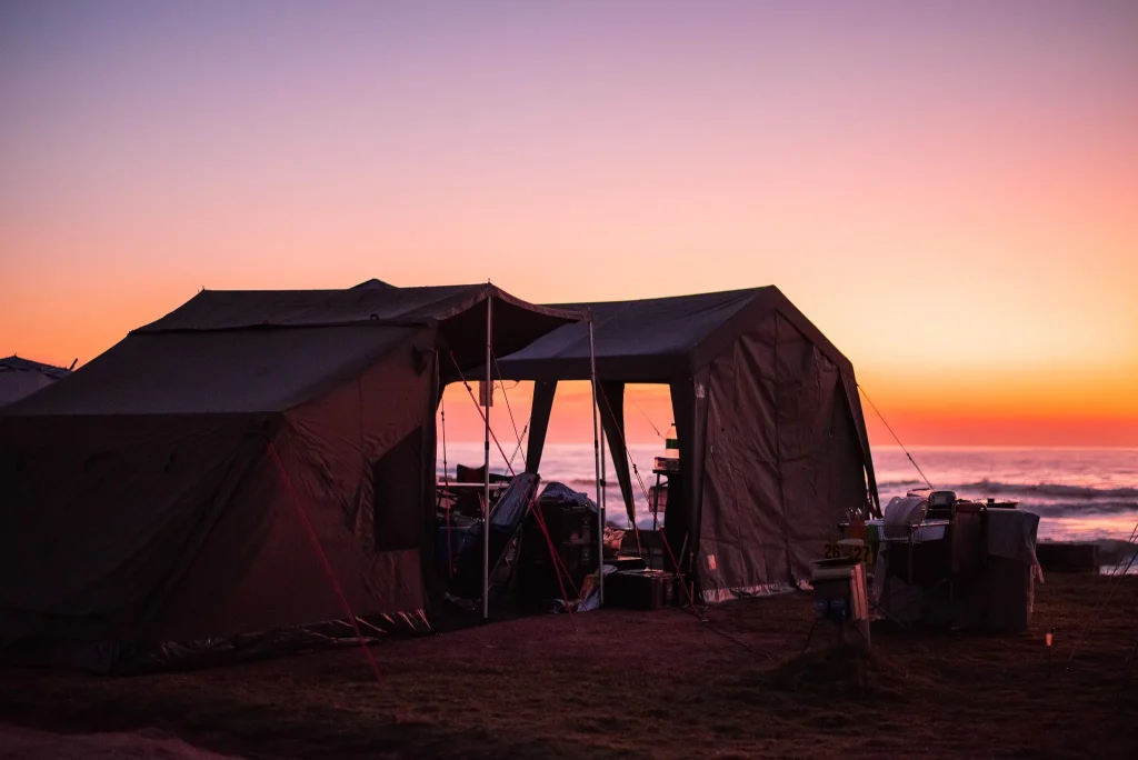 Camp setup-Early morning