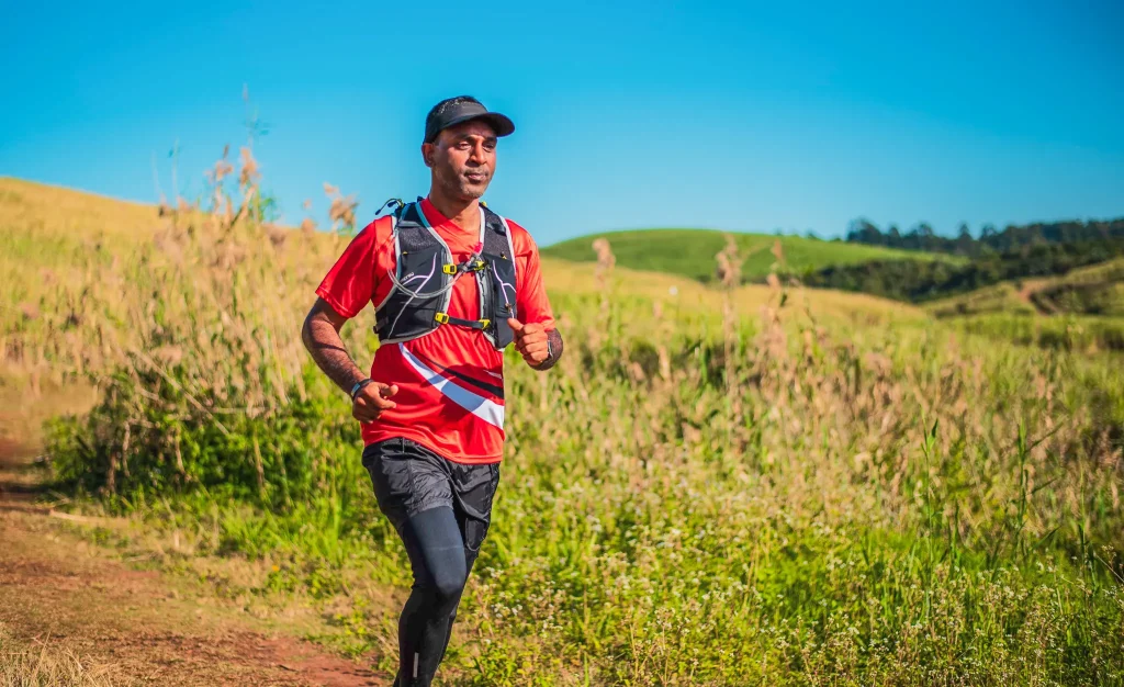 Trail runner Indian male